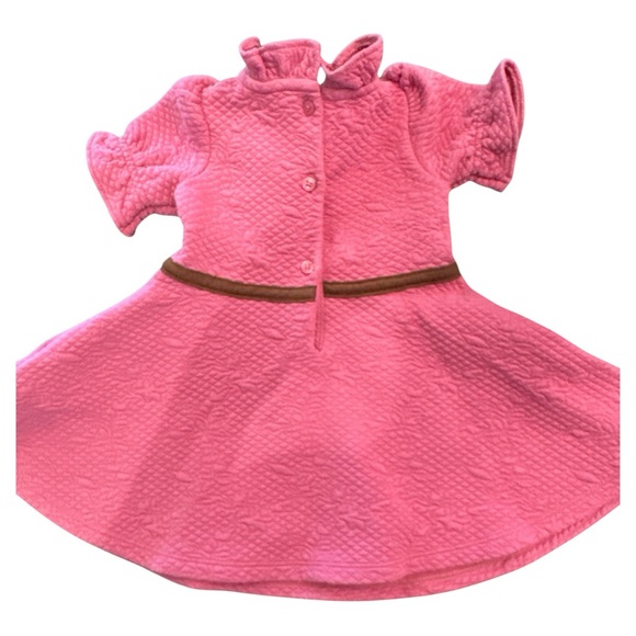 Janie and Jack 6-12 Month Dress with Brown Belt gently worn - Picture 4 of 5